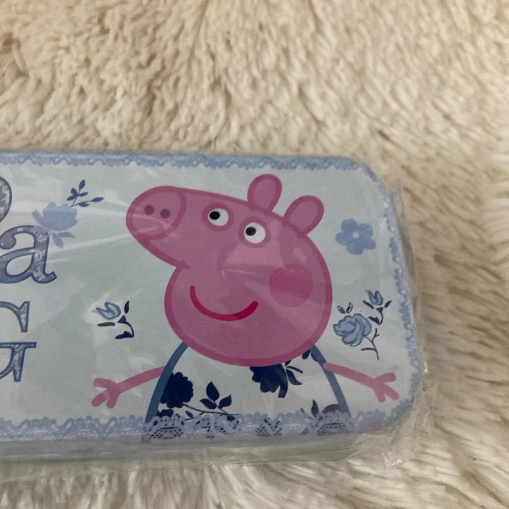 Peppa Pig metal pencil box-NEW